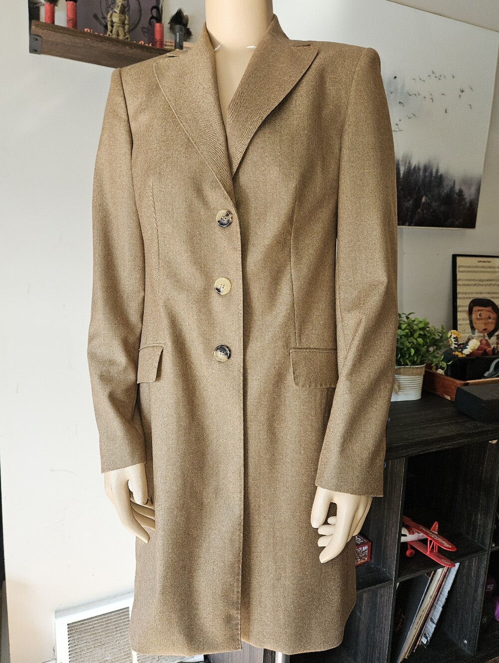 Piazza Sempione Julian Womans Longline Blazer Old Money Quiet Luxury Chic Us 6